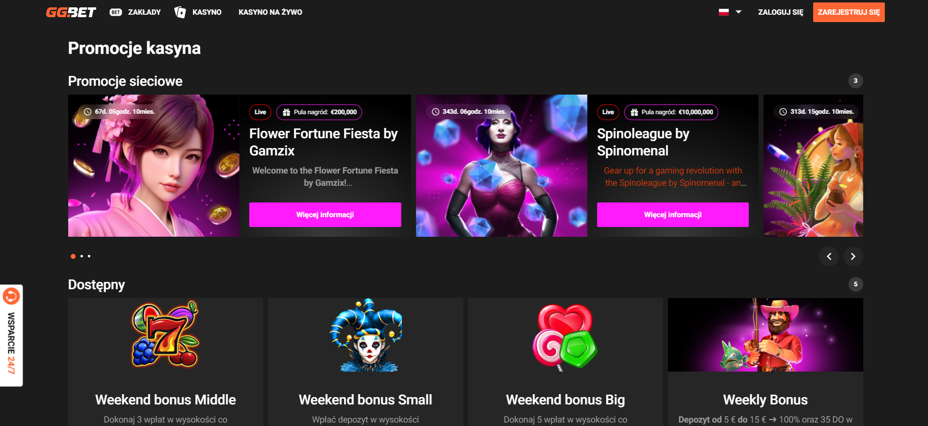 GGBet Kasybo screen 2