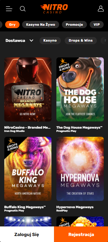 Gry kasynowe Megaways _ Nitro Casino – Opera 2024-03-22 12.11.57