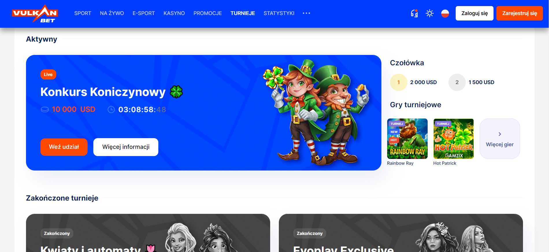 Wszystkie turnieje dostępne w VulkanBet Kasyno w tej chwili - Google Chrome 2024-03-21 17.01.11