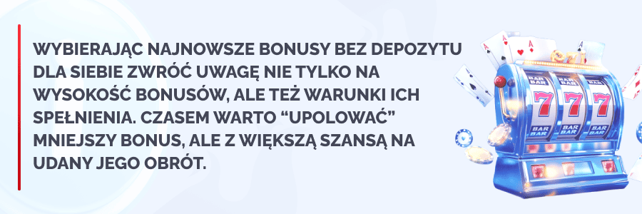 bonusy bez depozytu warunki obrotu