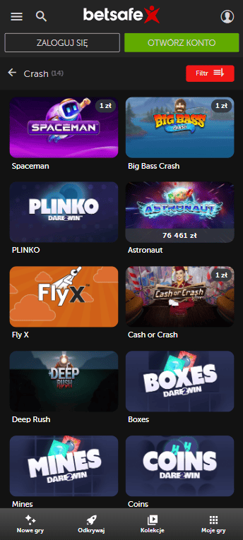 Crash automaty - Betsafe