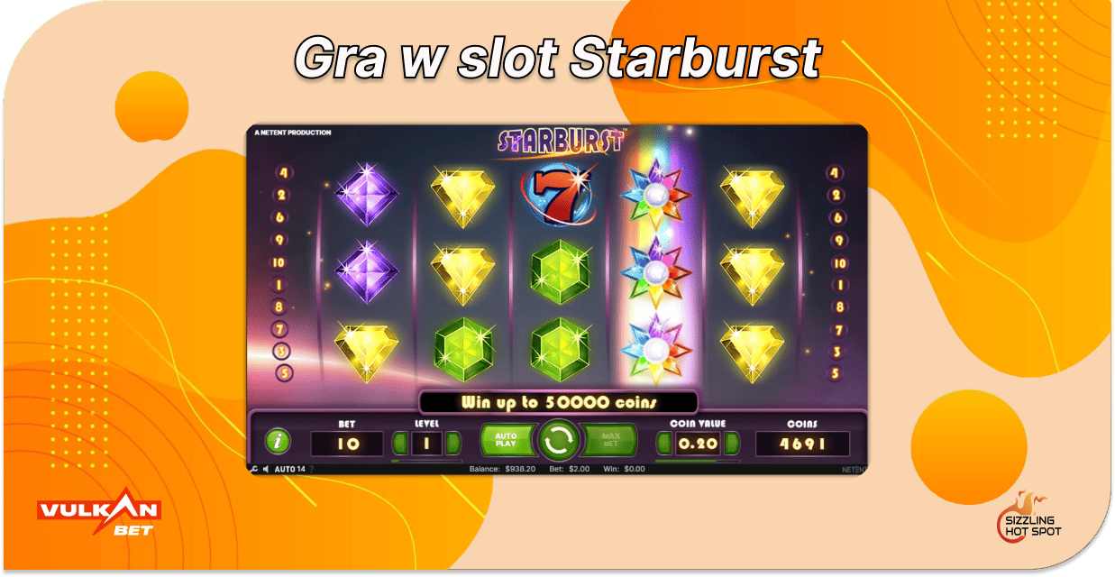 Darmowe spiny Vulkan Bet do gry w Starburst