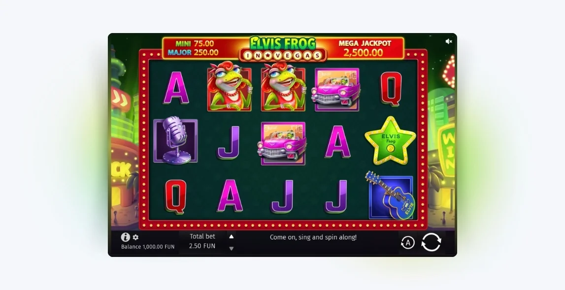 elvis frog in vegas w kasynie bruce bet