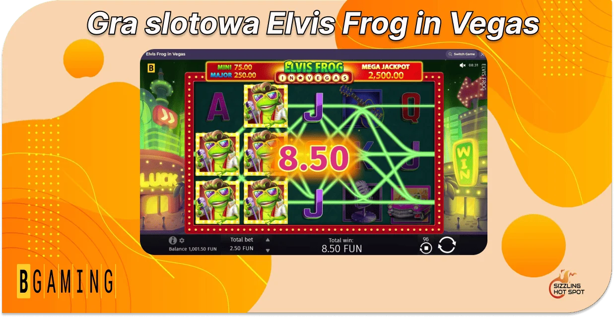 elvis frog in vegas slot