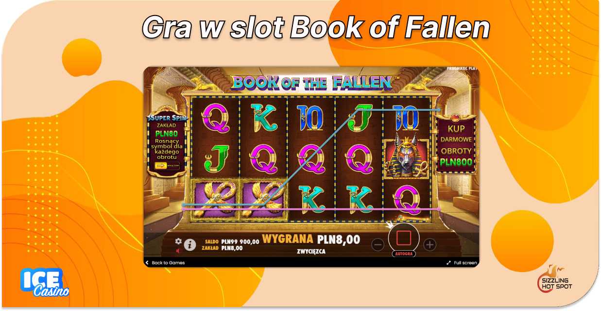 ice casino 50 free spins w book of fallen