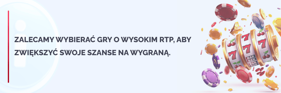 kasa za rejestrację bez depozytu, polecamy gry z wysokim RTP