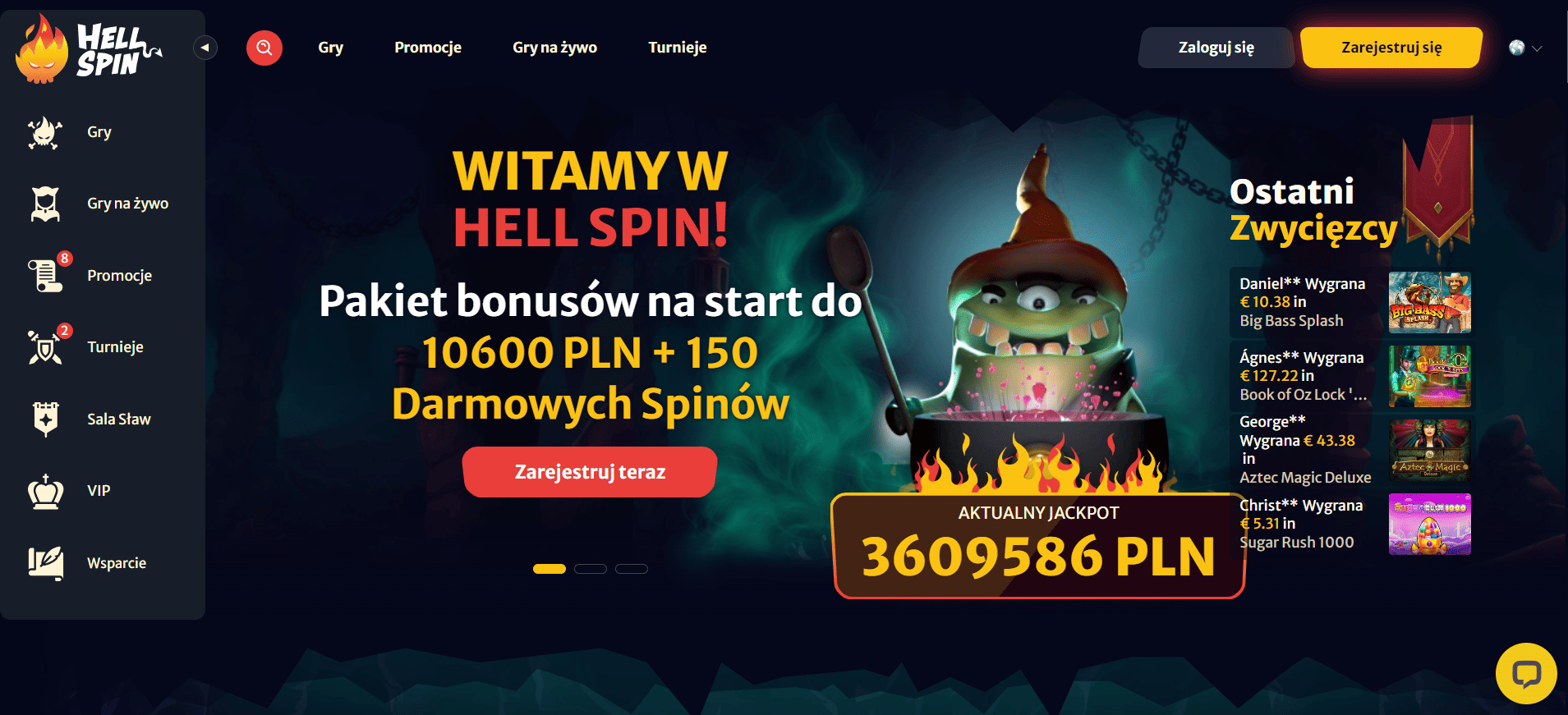 Kasyno Online Polska ▪ Hell Spin Casino Strona z Grami Hazardowymi na Prawdziwe Pieniądze