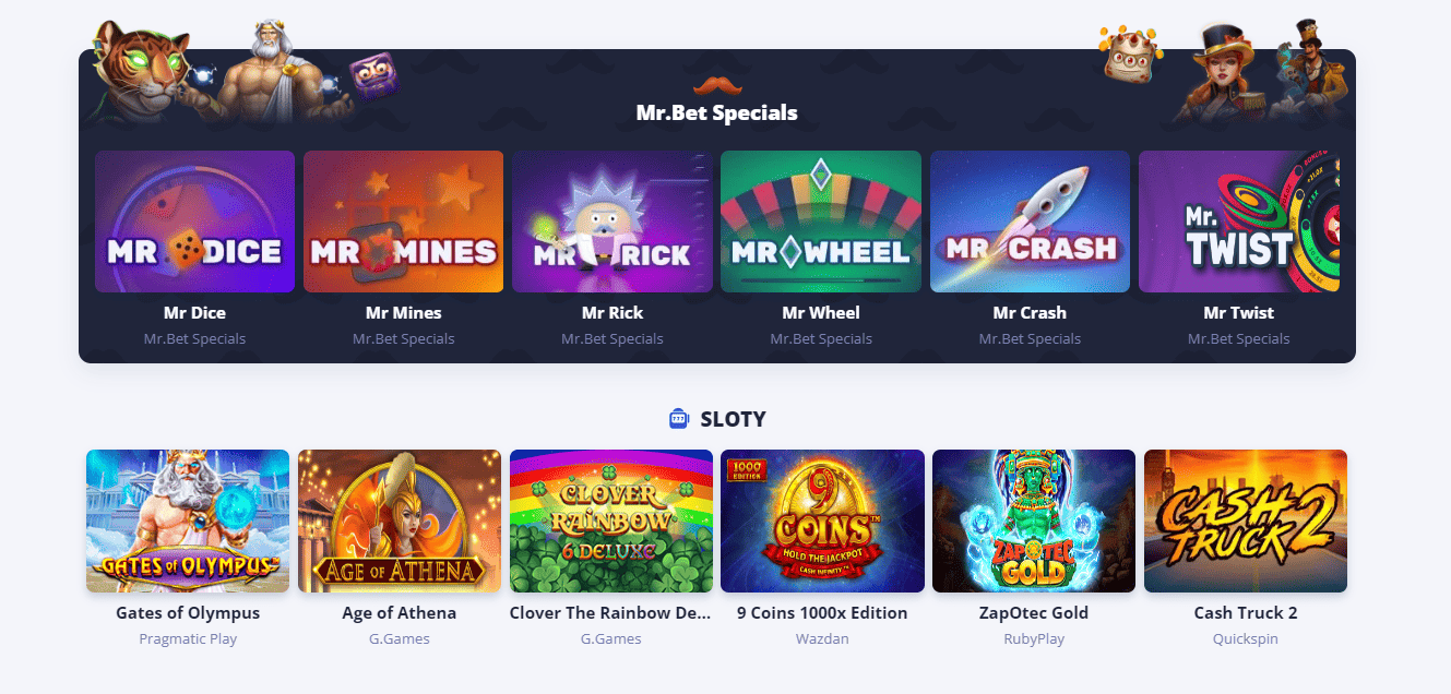 Legalne kasyno Mr Bet w Polsce