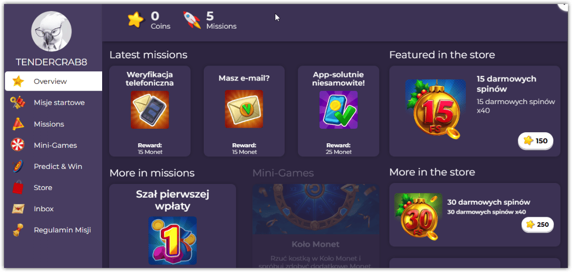 Misje bonusowe dla nowych graczy w Coolzino Kasyno 