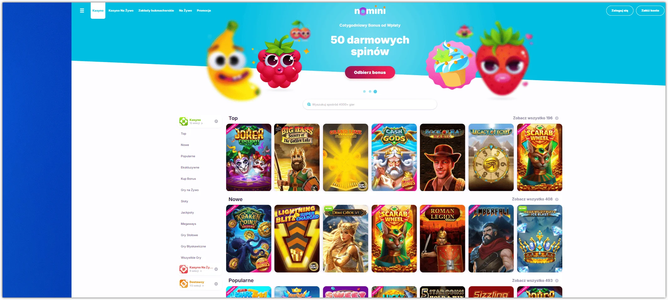 Nomini Casino sloty
