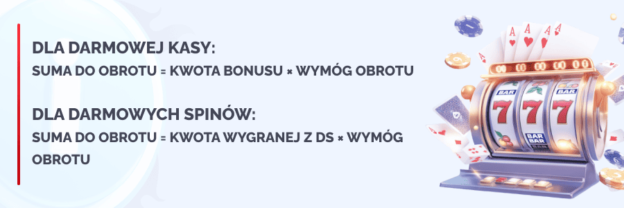 obliczenie obrotu darmowej kasy i spinow