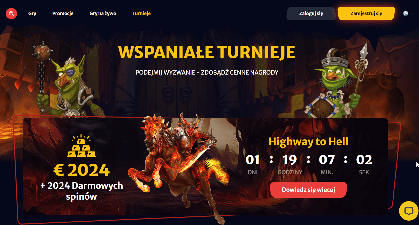 Turnieje ▪ Hell Spin Casino