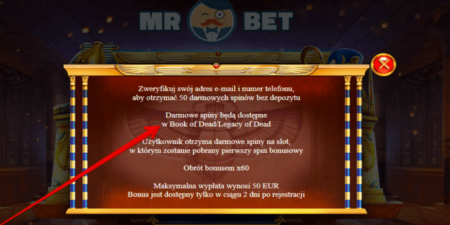 warunki bonusu bez depozytu w mrbet