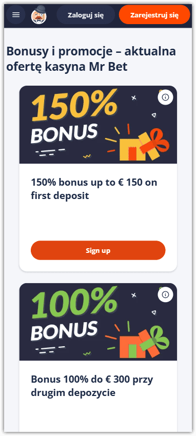 Zdobądź bonus bez depozytu, aby grać w kasynie MrBet